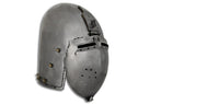 GDFB Klappvisier Bascinet Helmet 14 Gauge Steel HMB Combat Ready