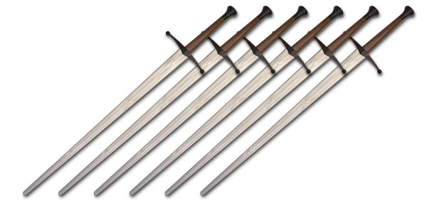 Synthetic Longsword 6-Pack Bundle - Silver Blade
