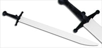 Red Dragon Armoury Synthetic Messer Sparring Sword - White Blade / Black Hilt